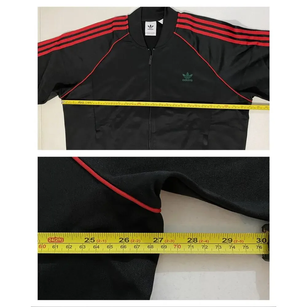 Adidas Originals Superstar Tracksuit Black Better Scarlet Size 2XL